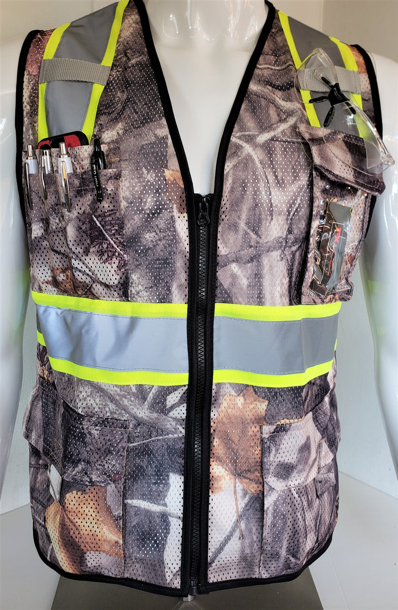 FX Camouflage Safety Vest with 6 Pockets – RG Safety