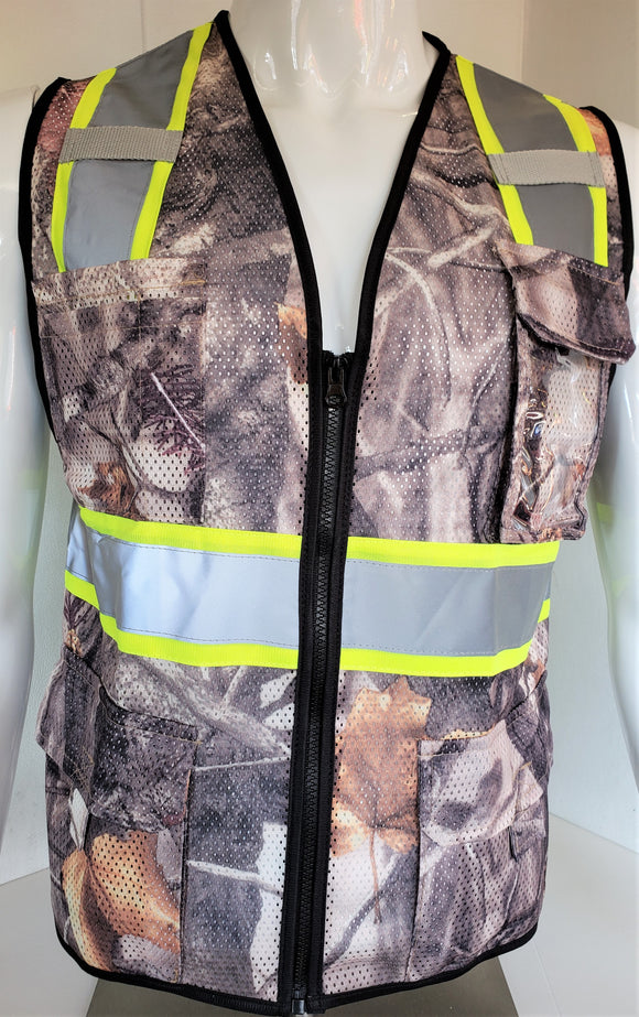 FX Camouflage Safety Vest with 6 Pockets
