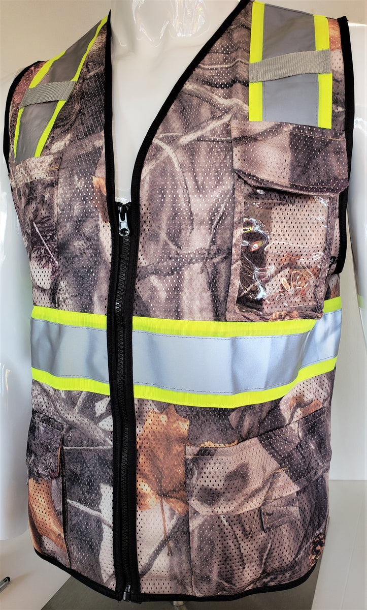 FX Camouflage Safety Vest with 6 Pockets – RG Safety