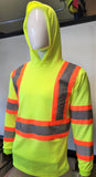 TFX Two Tone Yellow Safety Long Sleeve Shirt with hoodie