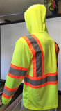 TFX Two Tone Yellow Safety Long Sleeve Shirt with hoodie