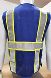 FX Two Tone Royal Blue Safety Vest with 6 Pockets