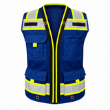 Class 2 Two Tone High Visibility Reflective Safety Vest  - AVAILABLE IN VARIOUS COLORS (MODEL SV815)