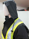 Black Reflective Safety Waterproof Bomber Jacket