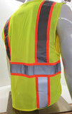 FX Class 2 Two Tone Yellow Safety Vest with 6 Pockets