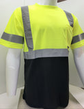 FX Two Tone Yellow/Black Safety Short Sleeve Shirt