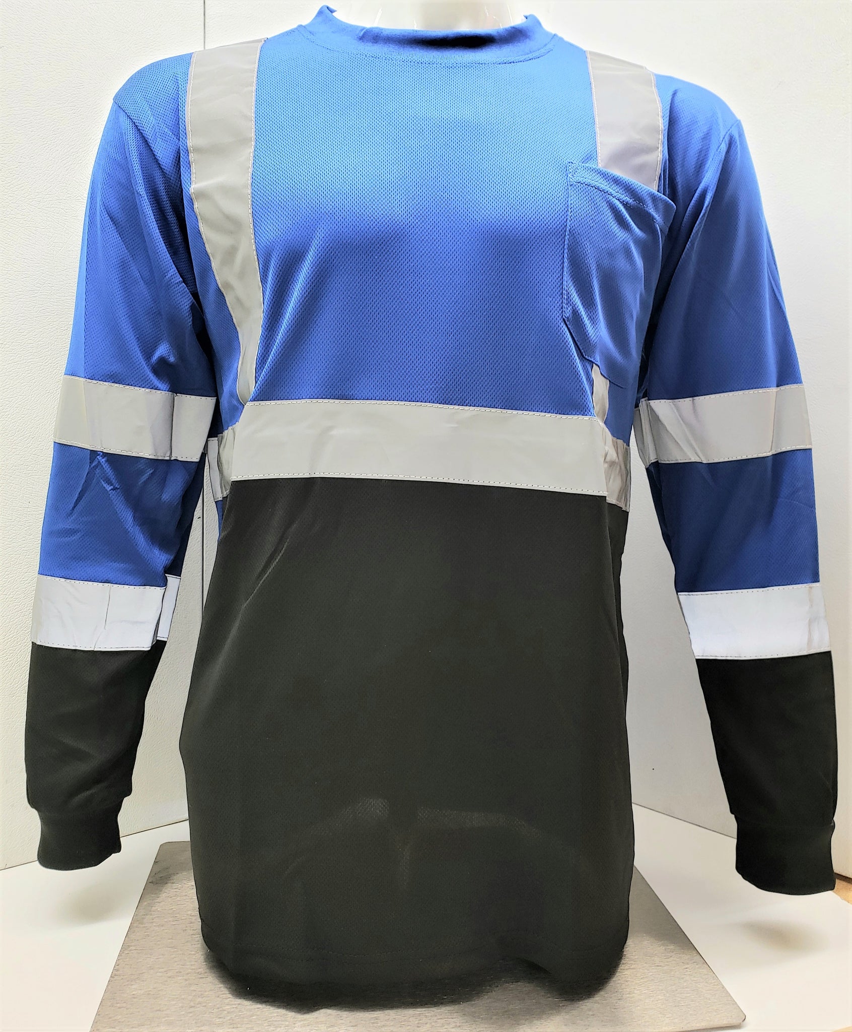 Blue hi vis t on sale shirts