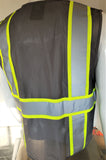 Two Tone GRAY Safety Vest with 6 Pockets