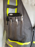 Two Tone GRAY Safety Vest with 6 Pockets