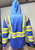 TFX Two Tone Blue Safety Long Sleeve Shirt with hoodie