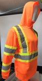 TFX Two Tone Orange Safety Long Sleeve Shirt with hoodie