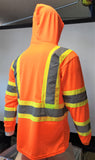 TFX Two Tone Orange Safety Long Sleeve Shirt with hoodie