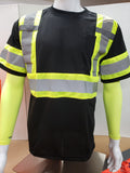 FX Two Tone Black Safety Short Sleeve Shirt