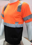 FX Two Tone Orange/Black Safety Short Sleeve Shirt