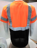 FX Two Tone Orange/Black Safety Short Sleeve Shirt