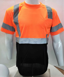 FX Two Tone Orange/Black Safety Short Sleeve Shirt