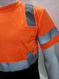 FX Two Tone Orange/Black Safety Short Sleeve Shirt