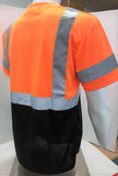 FX Two Tone Orange/Black Safety Short Sleeve Shirt