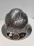 HDPE  Hexagon Pattern Hydro Dipped Full Brim Hard Hat with Fas-trac Suspension