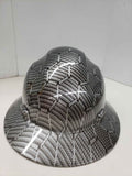 HDPE  Hexagon Pattern Hydro Dipped Full Brim Hard Hat with Fas-trac Suspension