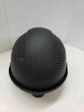 Matte Black Hydro Dipped Half Brim Hard Hat with Fas-trac Suspension