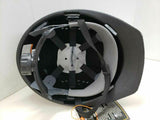 Matte Black Hydro Dipped Half Brim Hard Hat with Fas-trac Suspension