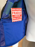 Two Tone Royal Blue Safety Vest with 6 Pockets