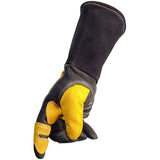 Premium Top Grain Leather FR Fleece Lined MIG/Stick Welding Gloves