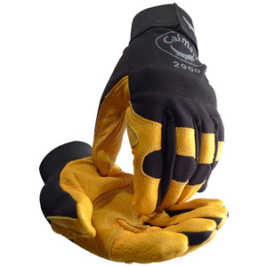 Pig Grain Knuckle Protection Mechanics Gloves