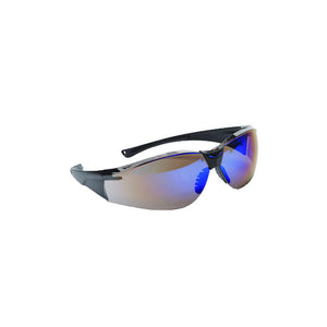 10 PACK VIPOR BLUE MIRROR LENS SAFETY GLASSES  (99-T8500-BM)