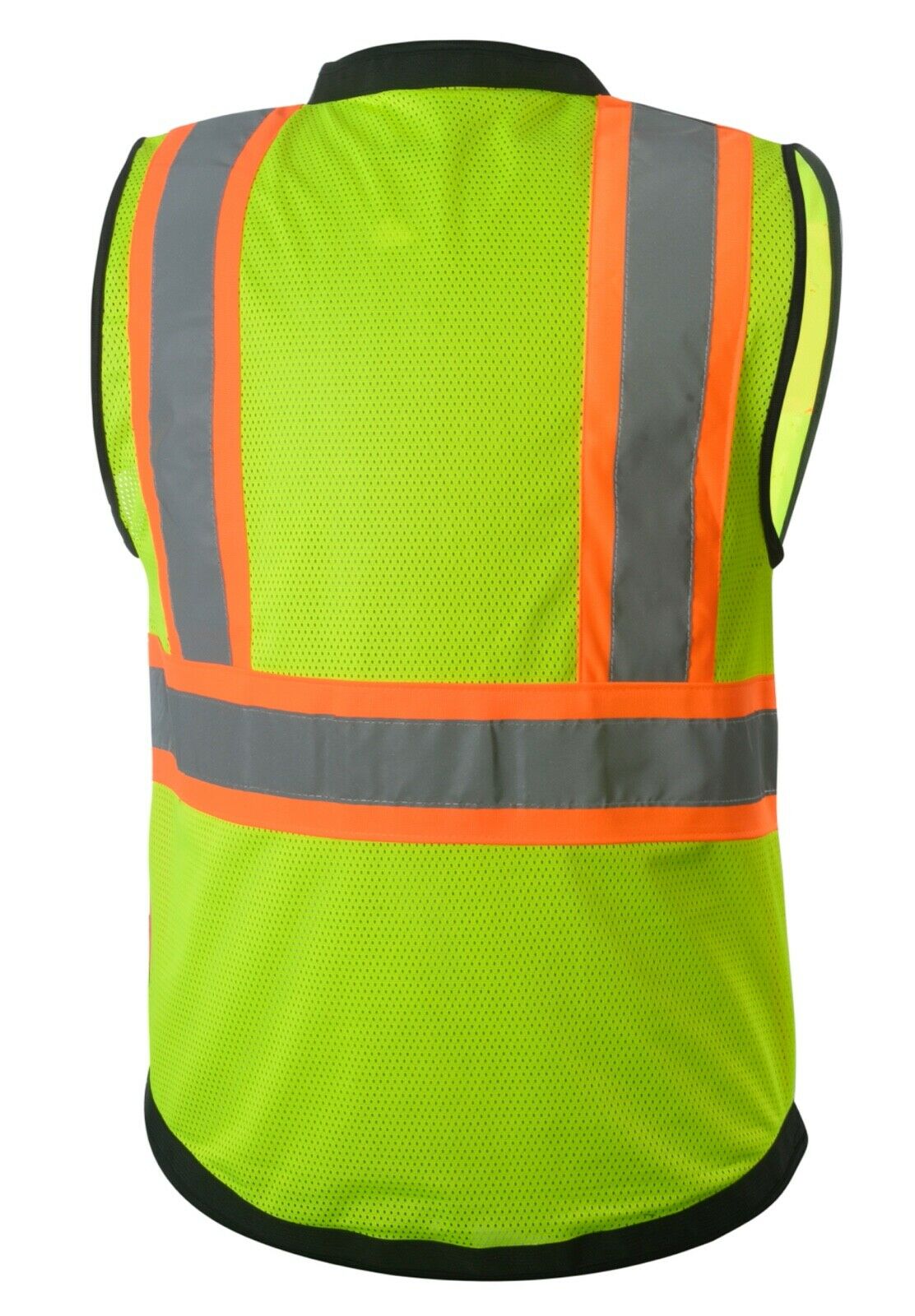 FX Three Tone Yellow/Pink Safety Vest with 6 Pockets I Solid